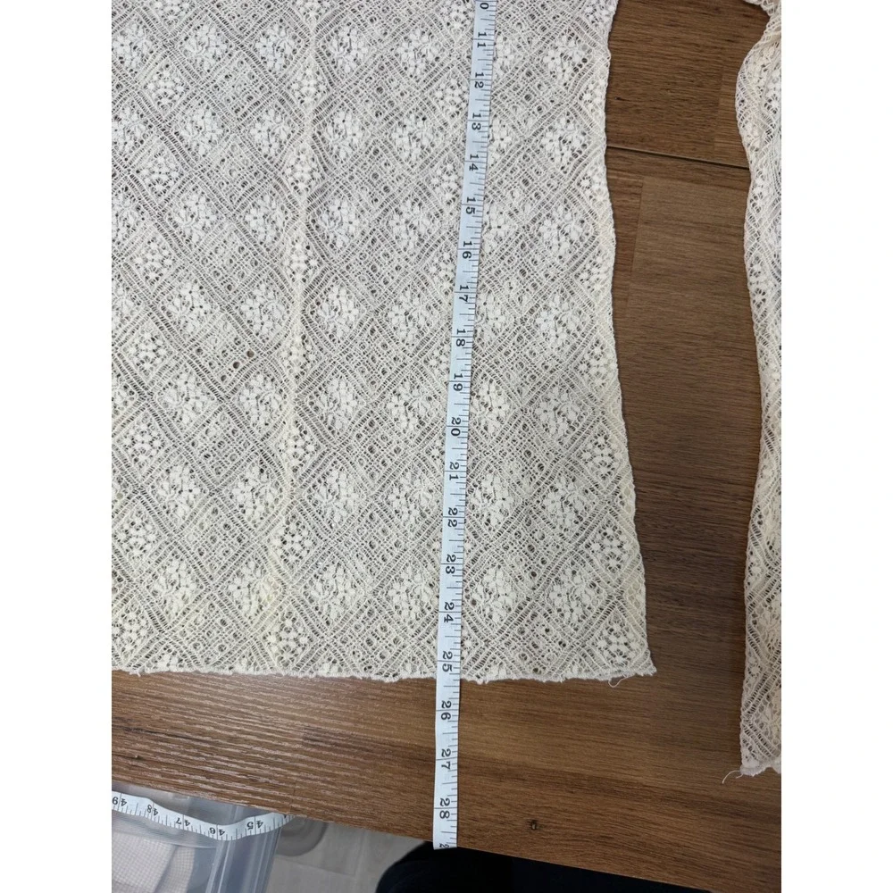 Free People Intimately Sweet Memories Lace Turtleneck Top Sizs S Cream Excellent